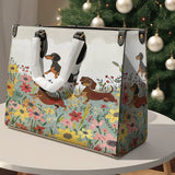 DachyCharm Leather Bag Dachshund Delight