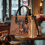 DachyCharm Leather Bag Dachshund Strength