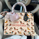 DachyCharm Leather Bag Dachshund Lovely Delight