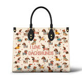 DachyCharm Leather Bag Dachshund Lovely Delight